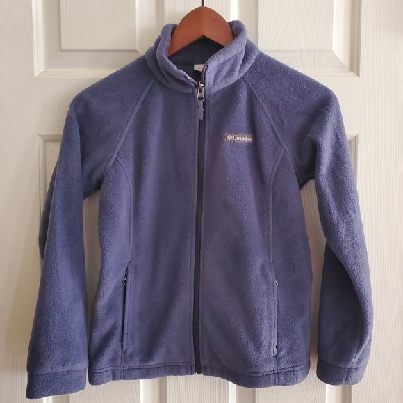 Columbia Girls Zipup Fleece Jacket size M (10/12) - Picture 1 of 6